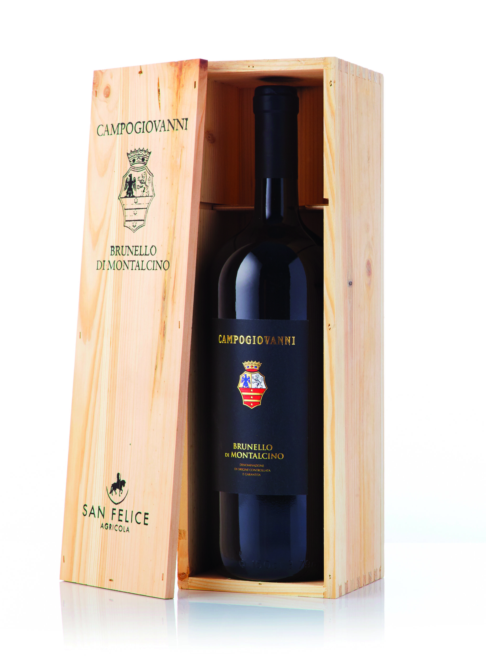 2018 Brunello di Montalcino Magnum, Campogiovanni in Wooden Gift Box -  Songbird Wine